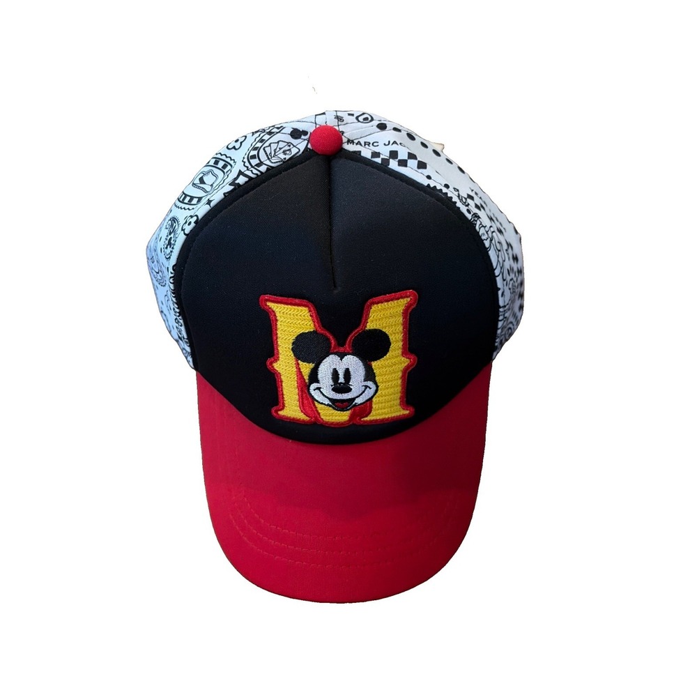 Marc Jacobs x Disney Mickey Mouse Adjustable Hat Cap Black Red Rare NWT